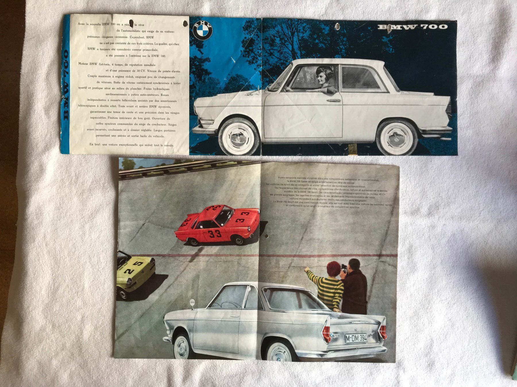 Documenti: 3 prospectus BMW700 de 1960 1961 – Usato da Ste-Croix venduto da BuffetSC 1