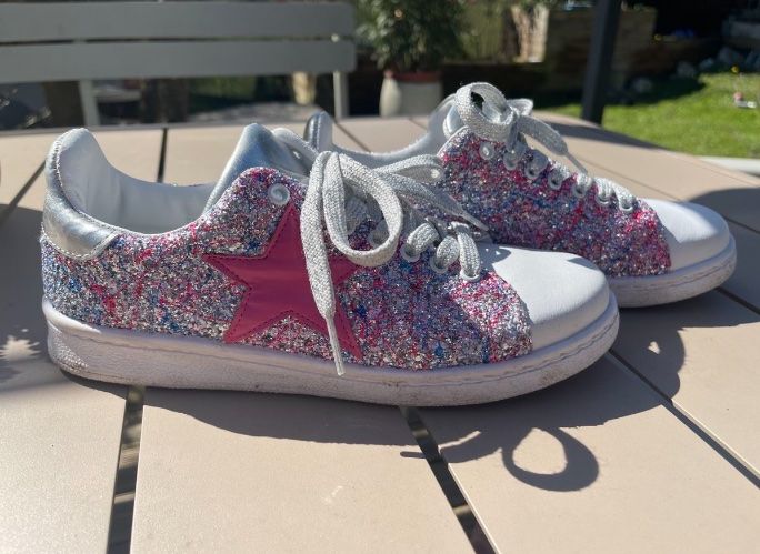Scarpe da donna: Glitzer Sneakers Gr. 37.5 – Usato da Pregassona venduto da anaia01