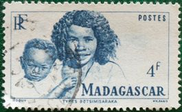 Madagaskar 4f Briefmarke
