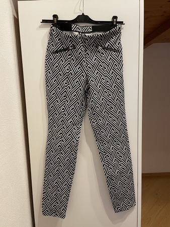 MAC JEANS Dream Ankle Luxury Hose, Gr. 36/29, Schwarz/Weiss