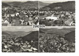 Zunzgen - Sissach (BL) 4 Bilder - Flugaufnahme Foto-AK  1959