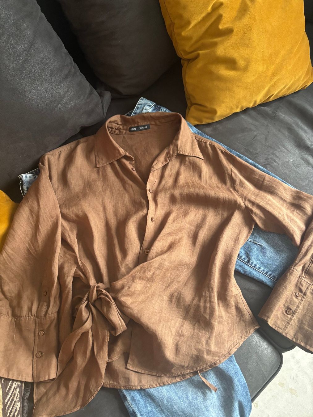 Mango Blusen: MANGO Leinenbluse neuwertig – Neu (gemäss Beschreibung) aus Merishausen von yourdream 3