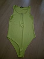Body kurzarm FB Sister Gr. M neon gelb gerippt