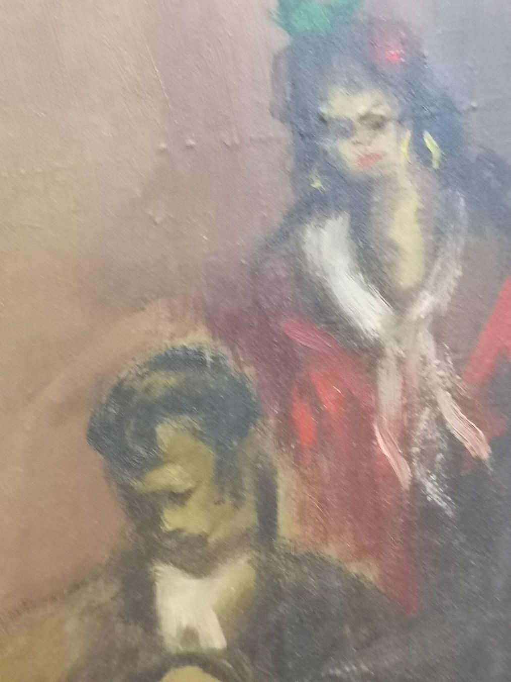 Dipinti: HUILE SUR TOILE SIGNÉE LA GITANE – Usato da Genève venduto da Qanil77 4