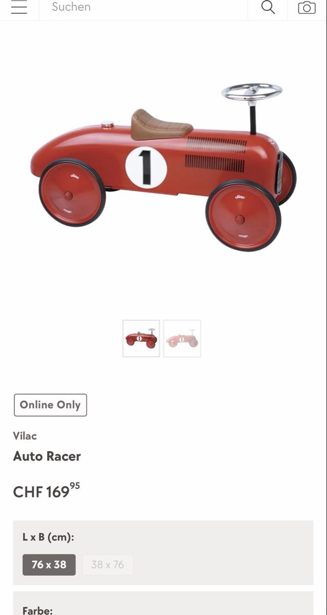 Fahrzeuge für Kinder: Retro-Rennauto aus Metall – Gebraucht aus Aesch BL von Kliana 5
