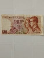 Belgische 50 Franken Note, 1966, Top Zustand!