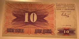 Bosnien und Herzegowina 10 Dinara 1992