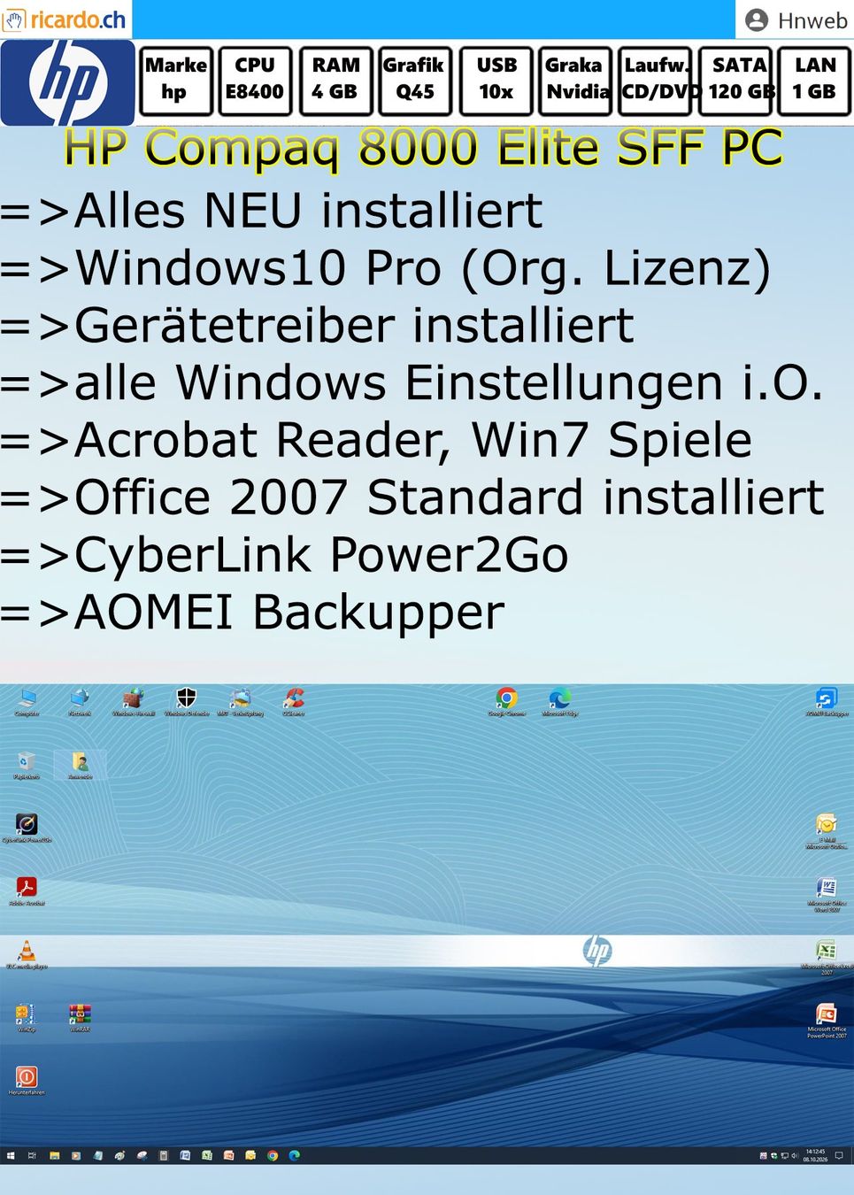 Hewlett Packard PC: PC HP Compaq 8000 Elite SFF PC – Usato da Kaisten venduto da Hnweb 6