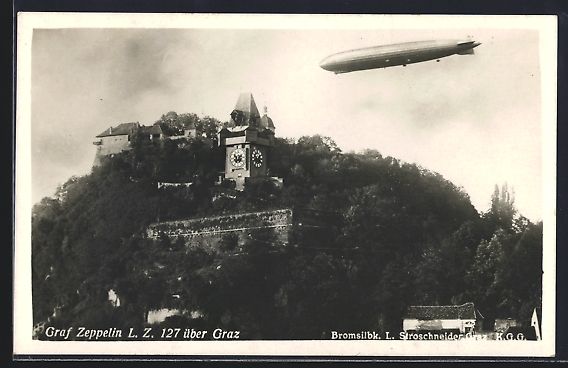 Bilder & Poster: Graz, Luftschiff Graf Zeppelin LZ 127  – Gebraucht aus Berlin von bartko-reher