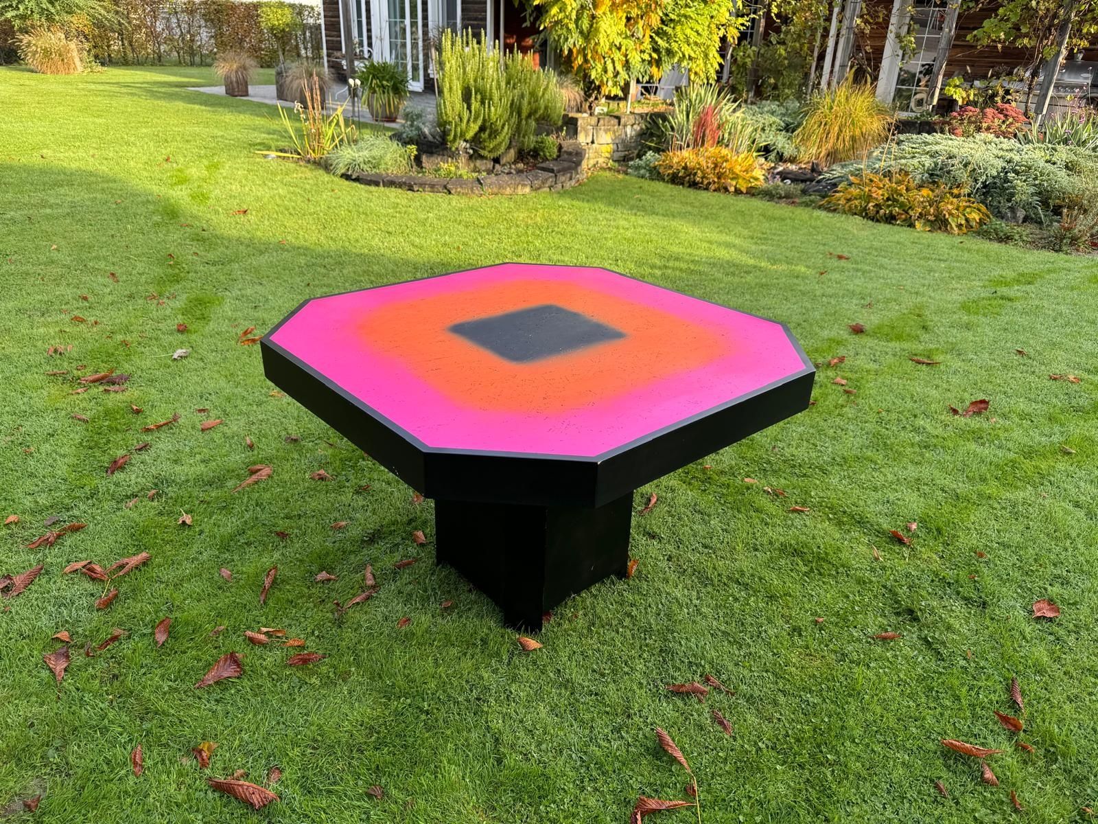 Tables: Achteckiger Gartentisch knallig bunt – D'occasion à Frümsen par Milka11 5