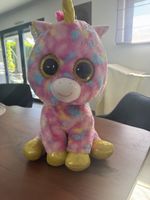 Ty Beanie Boos Einhorn Plüschtier bunt guter Zustand