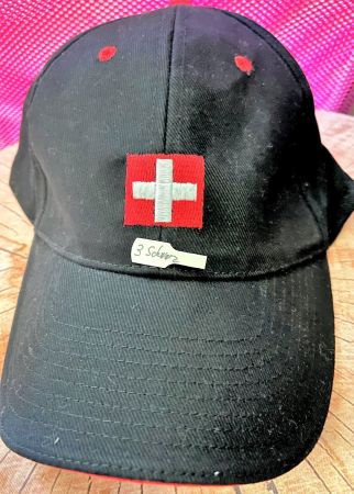 Schildmütze Schweizerkreuz schwarz (3)