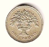 Münze one Pound United Kingdom, 1987