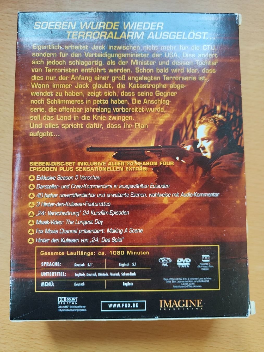 Alle DVDs: DVD Serie "24" vierte Staffel; Kiefer Sutherland – Gebraucht aus Winterthur von Heftith 1