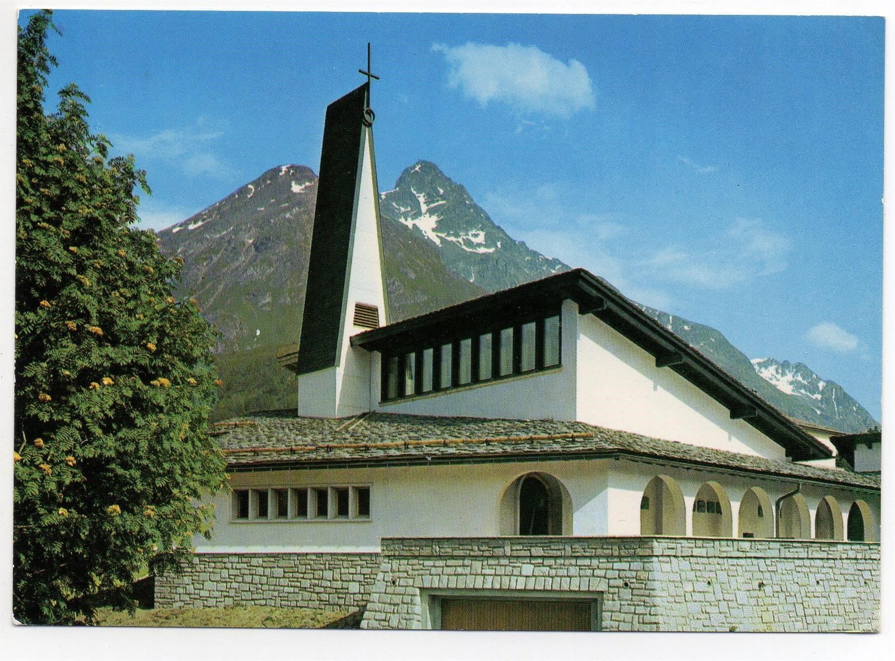 Ansichtskarten: MALOJA Katholische Kirche – Neu (gemäss Beschreibung) aus Jona von philajona