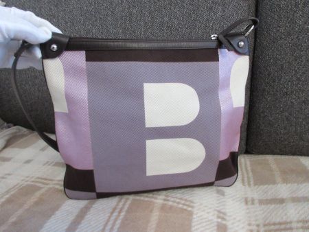 BALLY Fabric×leather Crossbody BAG/tasche!!