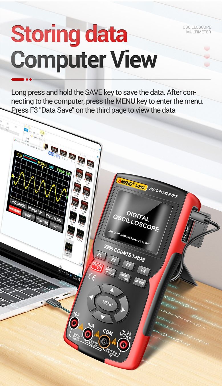 Misurare: Digitaler oszilloskop transistor test multimeter – Nuovo e nell'imballaggio originale da Genève venduto da Top-Trend 6