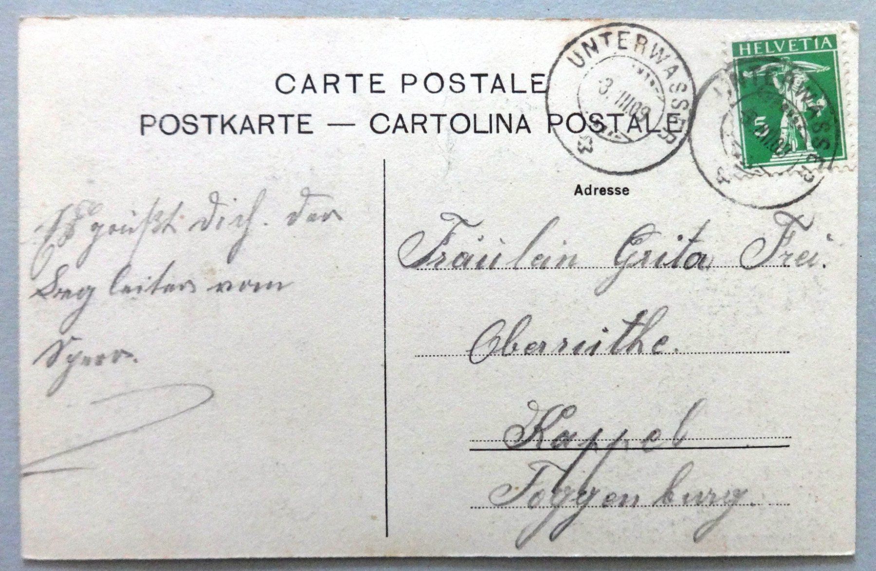 Cartoline postali: Alt St. Johann – Usato da Fétigny venduto da Billy2miny 1