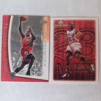 2x NBA Michael Jordan Chicago Bulls Trading Cards Upper Deck