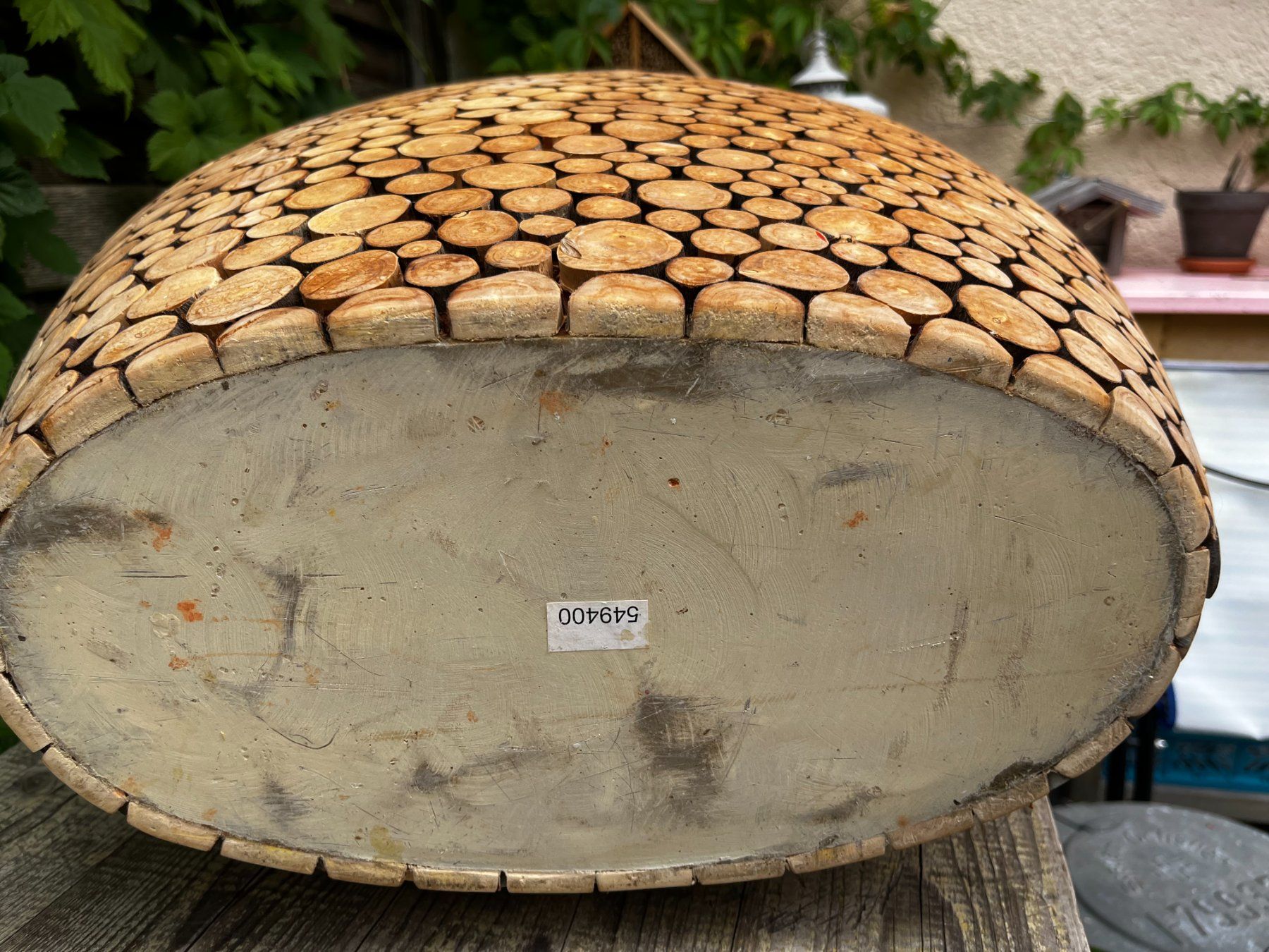 Vasi per fiori: Wunderbarer Übertopf Blumentopf Holzoptik XL Höhe 60cm – Usato da Zürich venduto da Allrounders 5