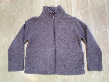 Fleecejacke Chicoree braun mit Reissverschluss Grösse L