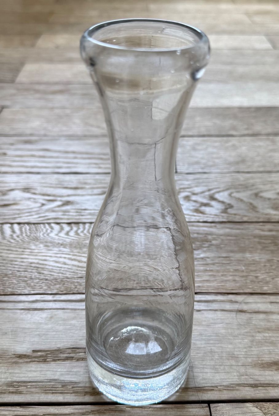 Glasi Hergiswil Caraffe: Antike Glaskaraffe, Hergiswil 2 dl – Usato da Luzern venduto da Mamutpe