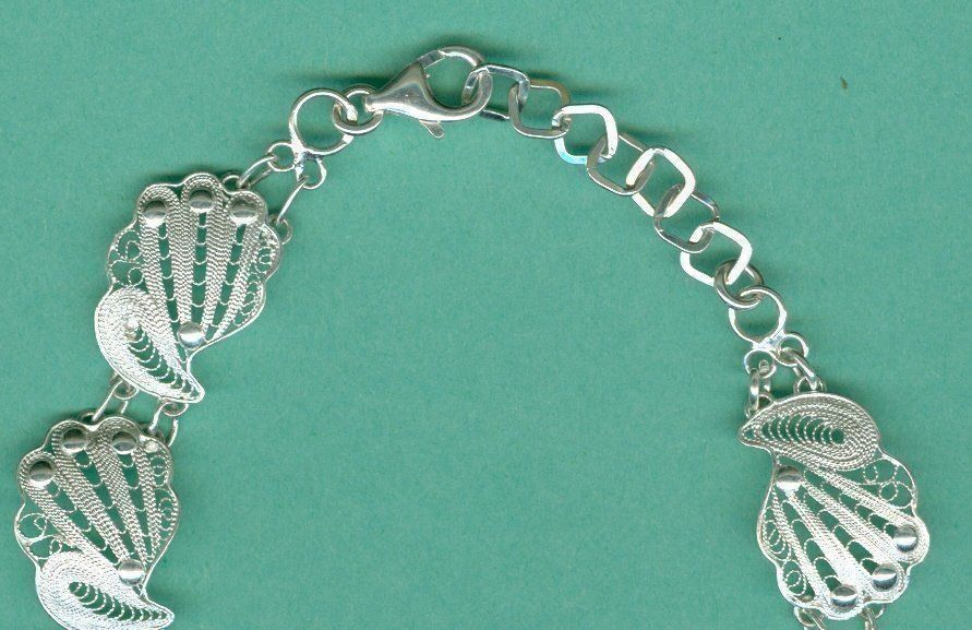 Bracciali & Braccialetti: Silber 925 Filigran Armkette – Nuovo (secondo la descrizione) da Chur venduto da omonia 1