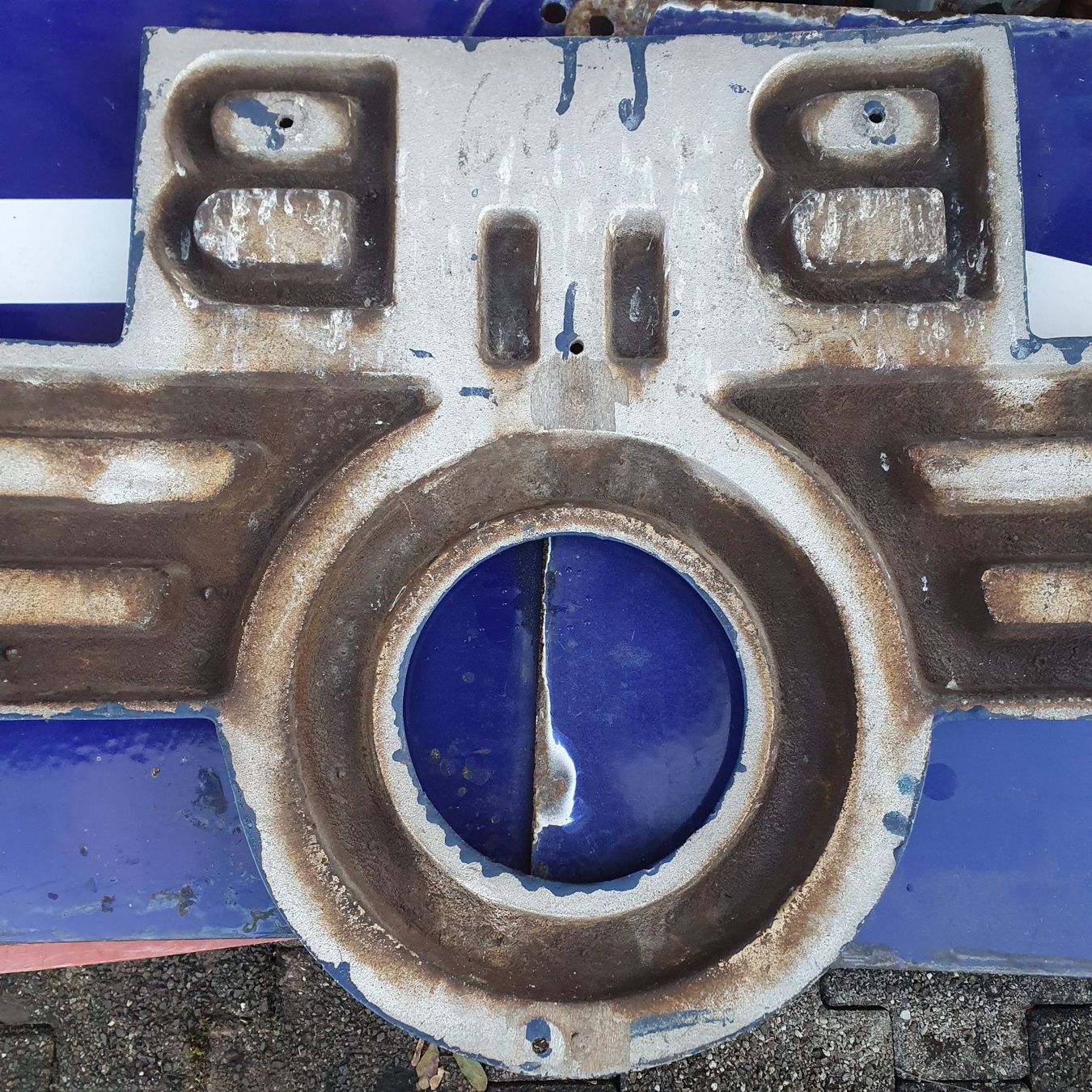 Schilder: Lokschild Flügelrad ÖBB Signet Frontschild (vermutlich 4030) – Gebraucht aus Flums von Cooker 4