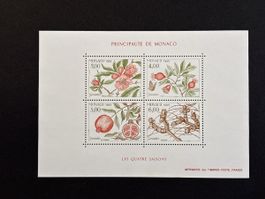 Monaco 1989 Les Quatre Saisons - Lot de 4 timbres neufs