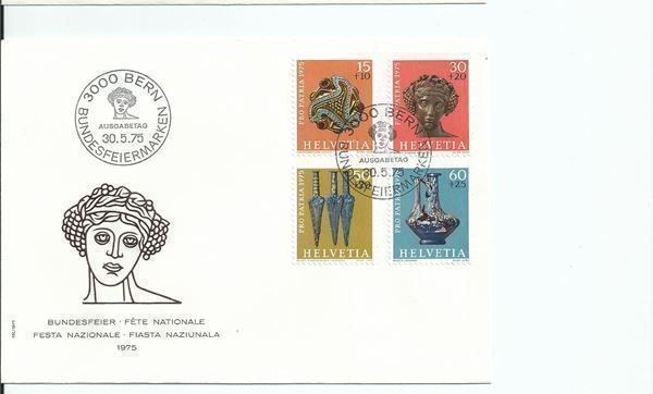 Tutti i francobolli: 1975 Pro Patria – Usato da Trübbach venduto da Sammer51