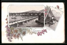 Litho Genève, Schloss Chillon am Genfer