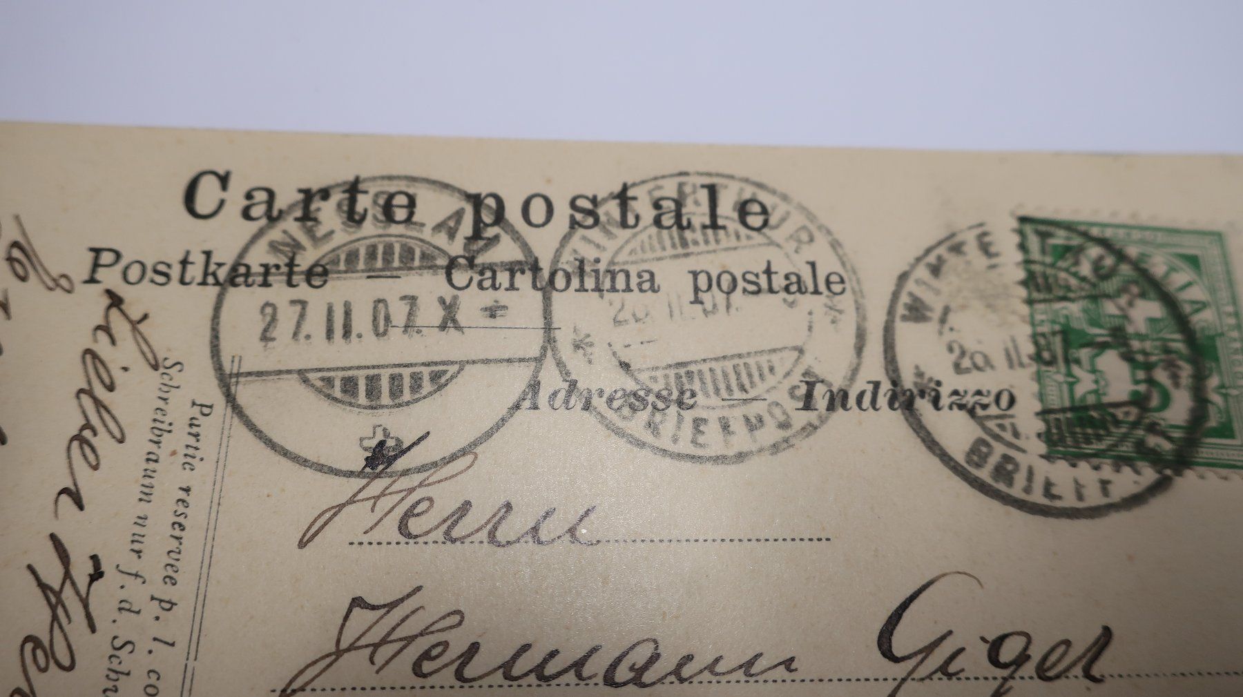 Cartoline postali: Zürich Stadthausquai  1907 – Usato da Cormoret venduto da Pascalll2001 6