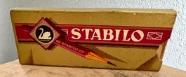 Antike Schachtel Box Karton STABILO Schwan Bleistift Fabrik