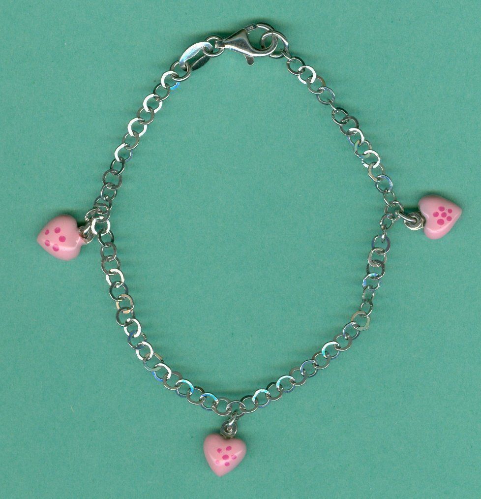 Armbänder & -reifen: Silber 925 Armkette mit Herzen – Neu (gemäss Beschreibung) aus Chur von omonia