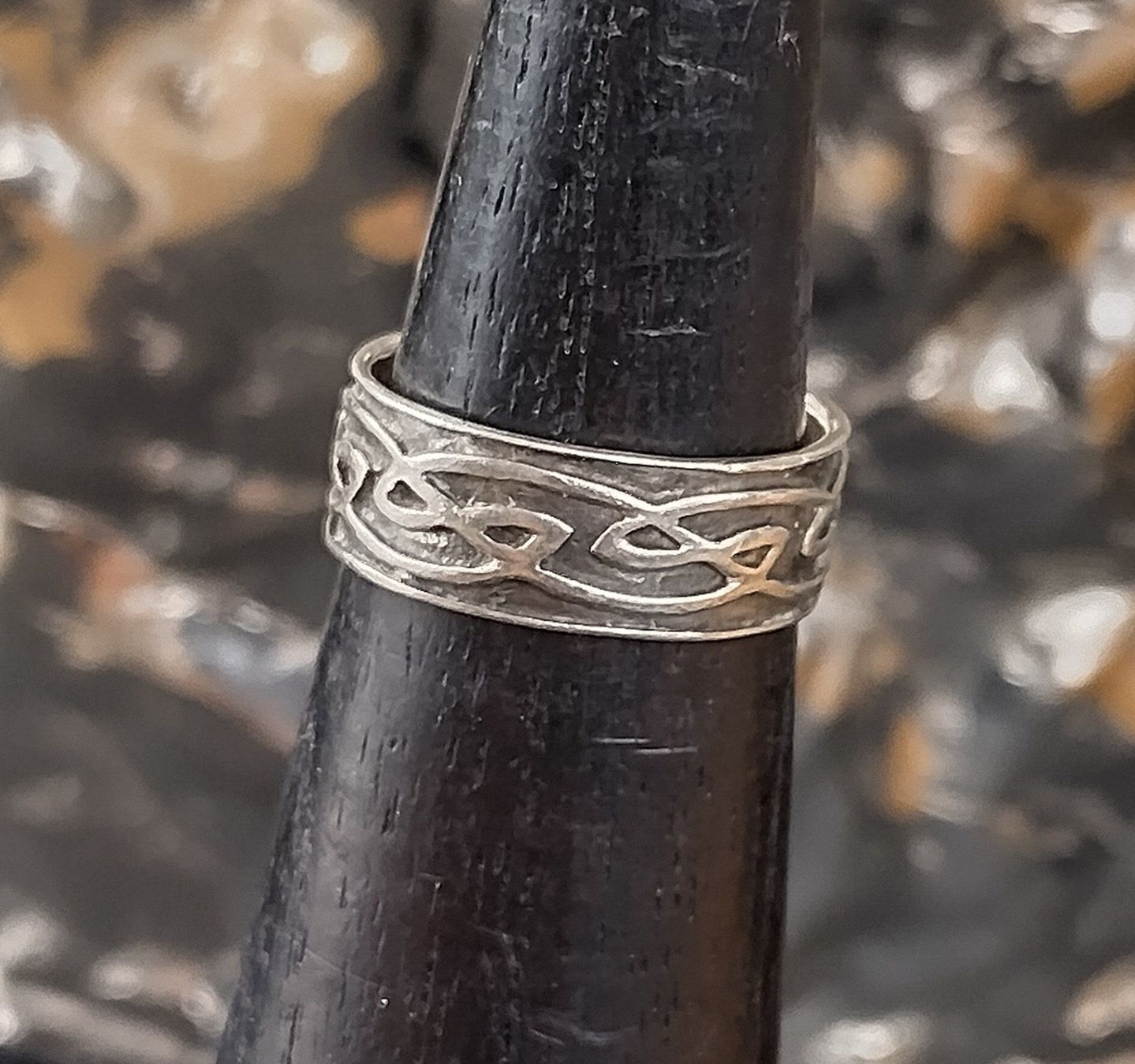 Anelli: RING SILBER 925 MIT MUSTERUNG – Usato da Romanshorn venduto da BoutiqueA 1