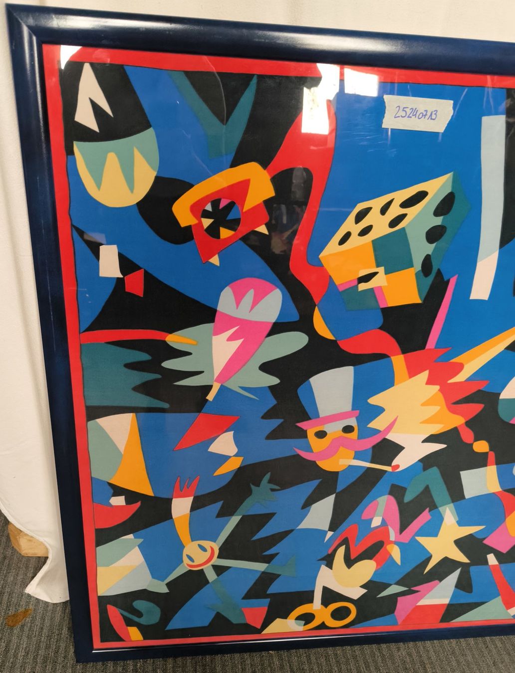 Foto & Immagini: Kunstdruck / Siebdruck auf Basis eines Seidenfoulards – Usato da Rorschacherberg venduto da snOOpydOg11 1