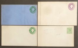 VICTORIA: 4 postal stationaries, *