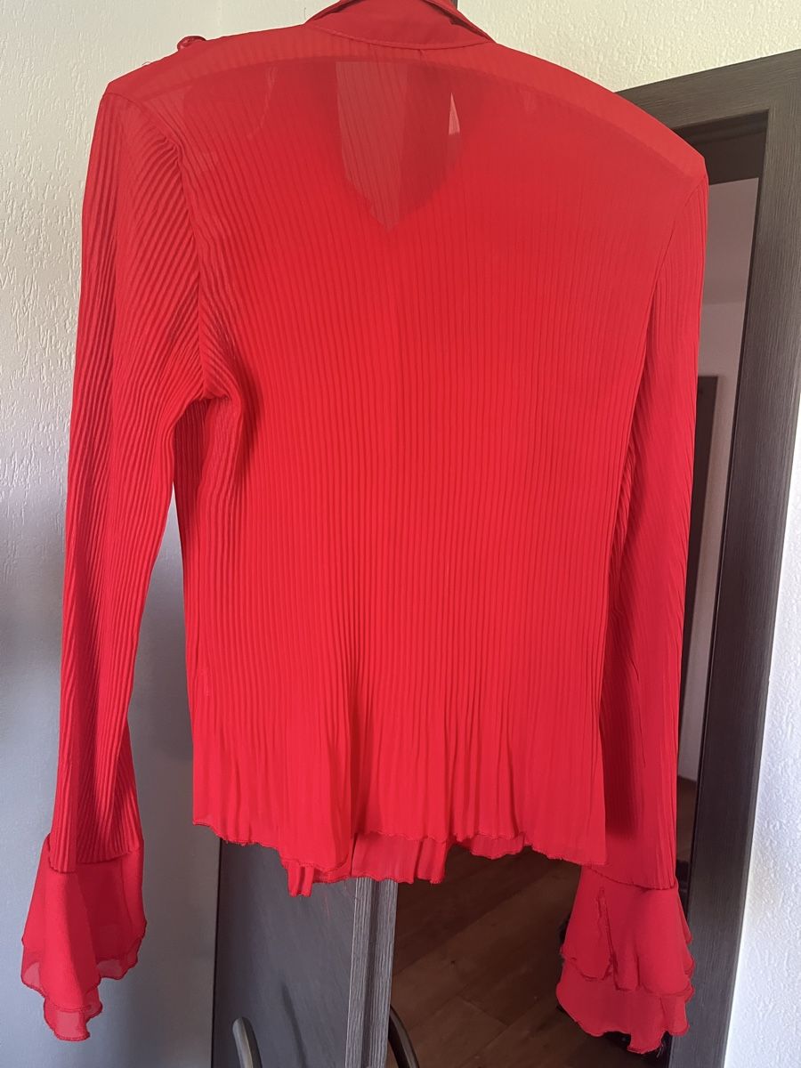 Camicette: Rüschenbluse in Rot und schwarz Grösse M - – Nuovo (secondo la descrizione) da Gurbrü venduto da Simiramis 4