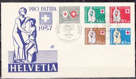 Brief FDC Pro-Patria 1957 Schweiz
