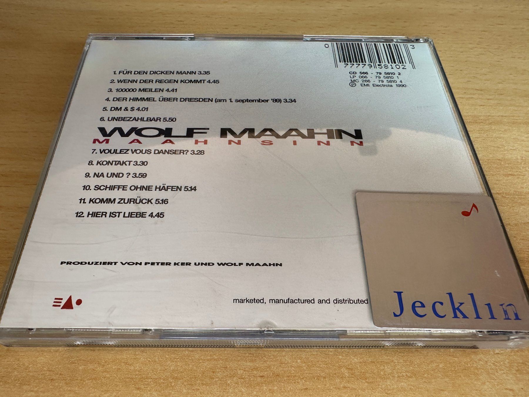 CDs: A1 Wolf Maahn – Maahnsinn – Gebraucht aus Rikon im Tösstal von Alpenmutz 1