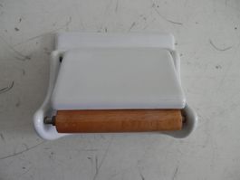 WC-Papierrollenhalter klassisch, Keramik weiss