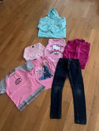 Kleiderpaket Mädchen 7 Teile Grösse 110-116