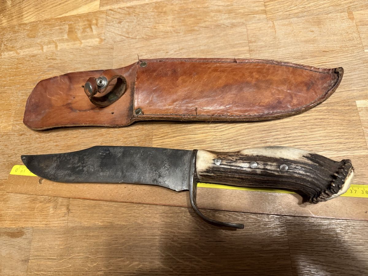 Accessori: Antikes grosses Jagdmesser Messer – Usato da Goldach venduto da Messerguru 5