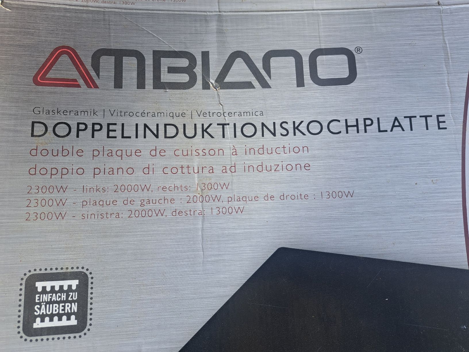 Ambiano Herde: Ambiano Doppelinduksionkochplatte – Gebraucht aus Brent von fab_8vkw 1