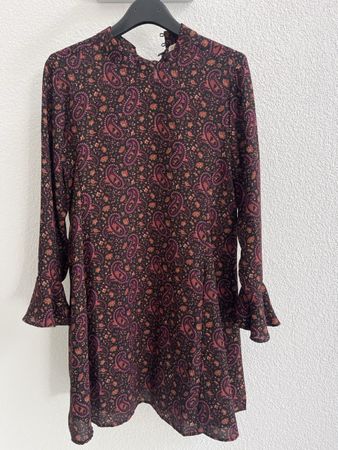 Schönes Herbst-Kleid  mit Paisleymuster, Grösse M
