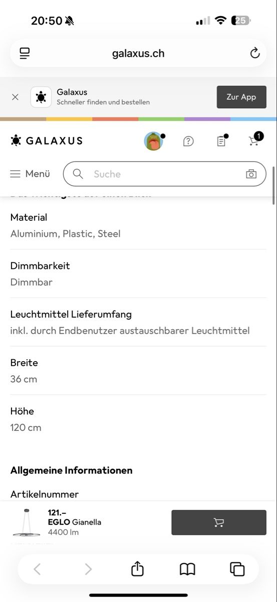 Eglo Lampadari & plafoniere: Eglo Gianella Hängelampe – Usato da Niederrohrdorf venduto da cmxfr 4