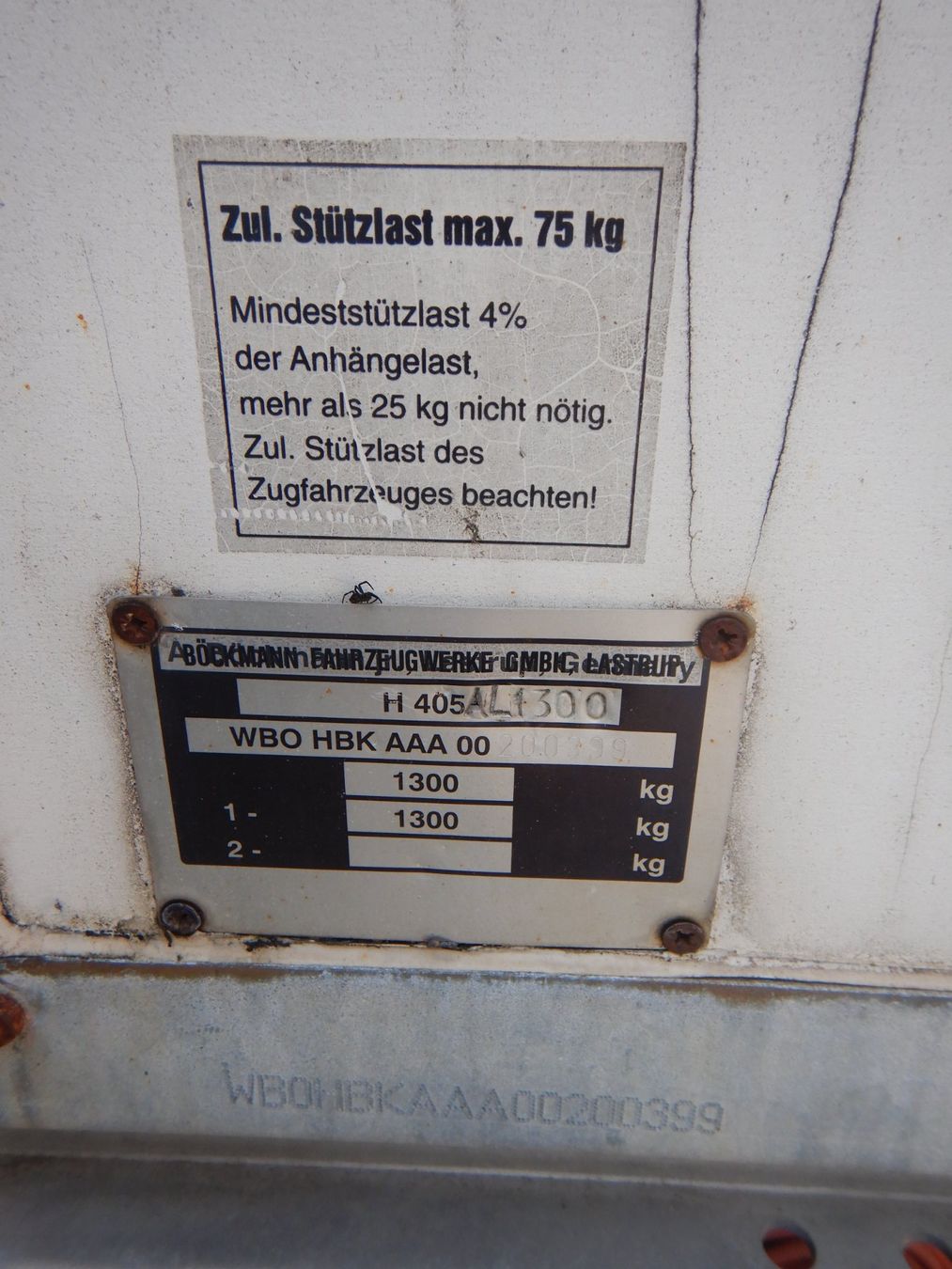 Böckmann Anhänger: BOECKMANN AL 1300 – Gebraucht aus Fribourg von OFAIL 7