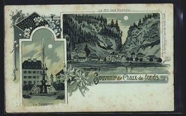Mondschein-Lithographie Chaux-de-Fonds, 
