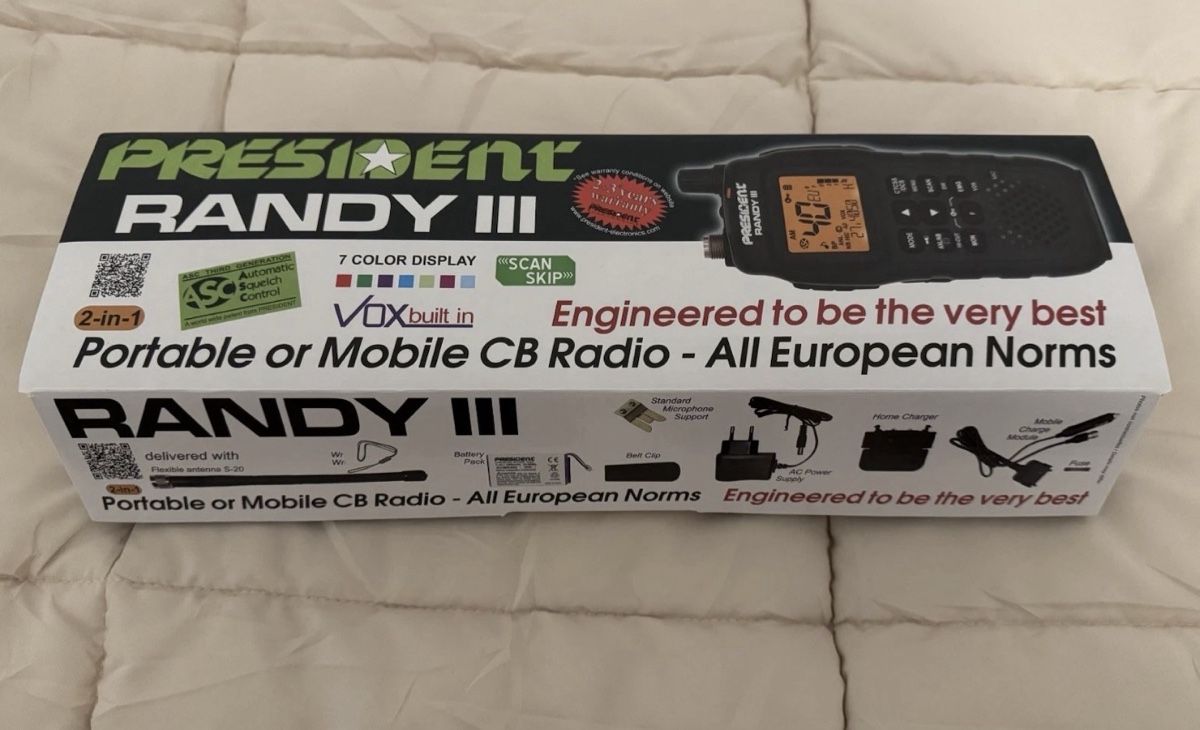 Radiocomunicazione: President Randy 3 – Usato da Zuzwil SG venduto da Stepwolf 1