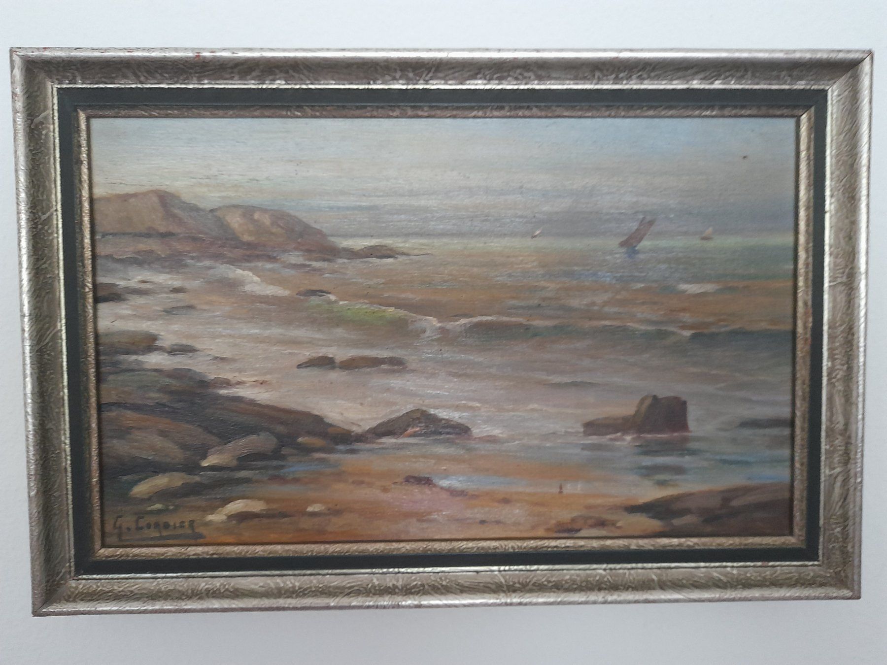 Dipinti: Ölgemälde Atlantikküste ca. 1930 – Usato da Zollikon venduto da TimeIsMoney 3